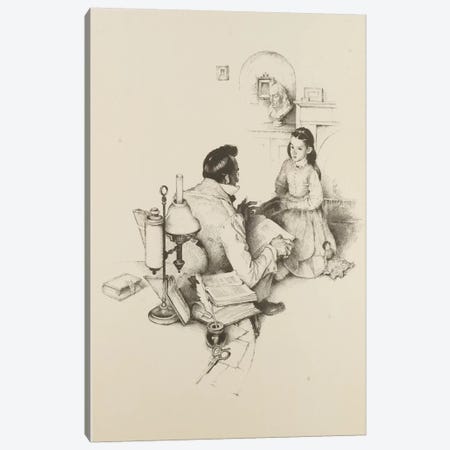 The Tutor Canvas Print #NRL9} by Norman Rockwell Canvas Art
