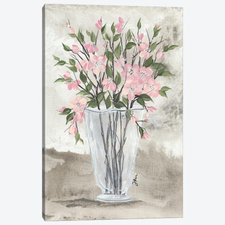 Dogwood Vase Canvas Print #NRS12} by Julie Norkus Canvas Wall Art