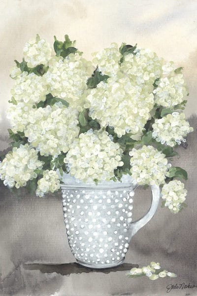 Modern Farmhouse Décor: Hobnail Hydrangeas by Julie Norkus