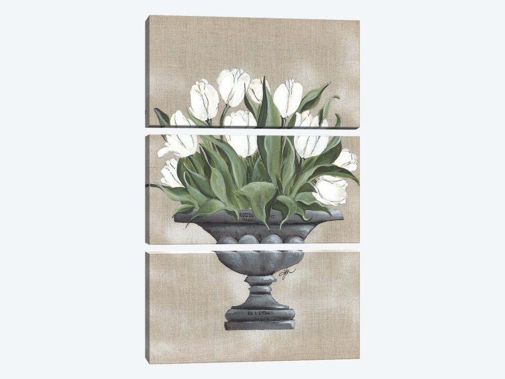 Tulip Urn by Julie Norkus 3-piece Canvas Wall Art