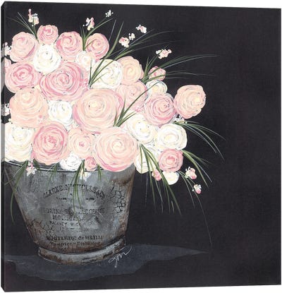 Ranunculus Spray Pink Canvas Art Print