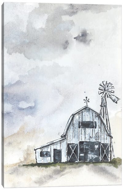 Haven Mini Barn Canvas Art Print - Watermill & Windmill Art