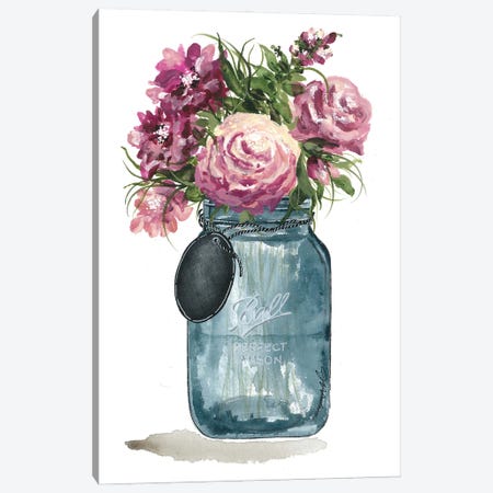 Stop To Smell The Flowers Canvas Print #NRS5} by Julie Norkus Art Print