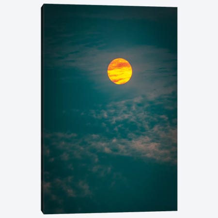 Sunrise And Cyan Sky Close Up Canvas Print #NRV102} by Nik Rave Canvas Print