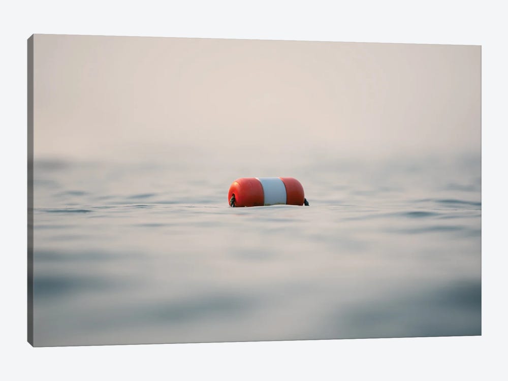 Calmness Or Buoy Over The Flat Water Surface 1-piece Canvas Print