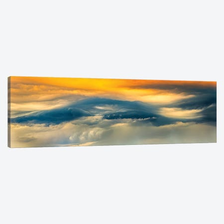 Panoramic Wave Sky Canvas Print #NRV141} by Nik Rave Canvas Art Print