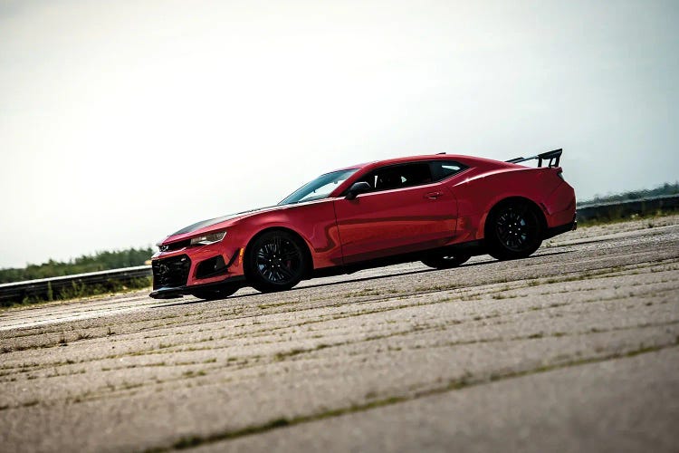 Red Chevrolet Camaro