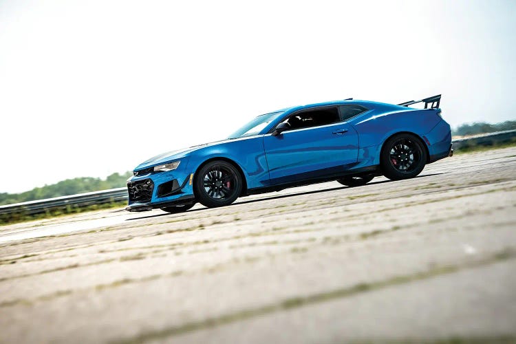 Blue Chevrolet Camaro