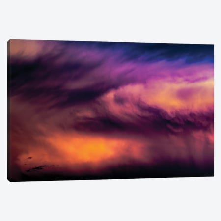 Panoramic Dramatic Purple Clouds I Canvas Print #NRV171} by Nik Rave Canvas Wall Art