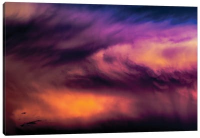 Panoramic Dramatic Purple Clouds I Canvas Art Print - Nik Rave