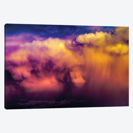Panoramic Dramatic Purple Clouds II Canvas Print #NRV172} by Nik Rave Canvas Artwork