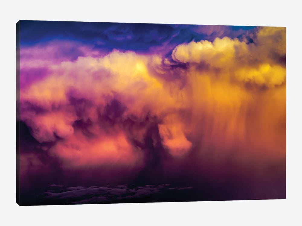 Panoramic Dramatic Purple Clouds II by Nik Rave 1-piece Canvas Wall Art