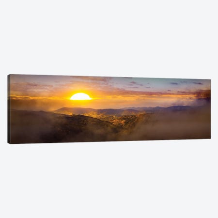 Sunrise Over German Hills Canvas Print #NRV208} by Nik Rave Canvas Art