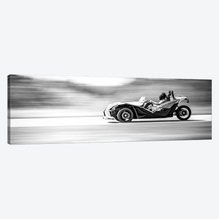 Polaris Slingshot On The Track In Motion Canvas Print #NRV209} by Nik Rave Canvas Wall Art