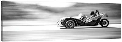Polaris Slingshot On The Track In Motion Canvas Art Print