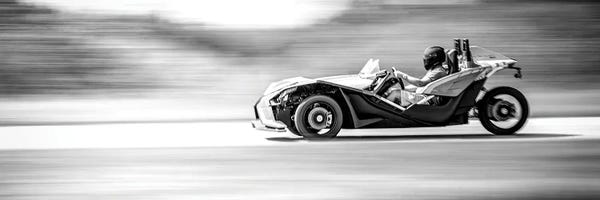 Nik Rave: Polaris Slingshot On The Track In Motion by Nik Rave