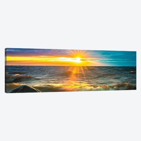 Sunrise Over Ocean II Canvas Print #NRV329} by Nik Rave Canvas Print