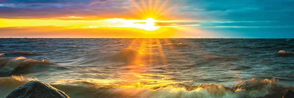 Lake Sunrises & Sunsets: Sunrise Over Ocean II by Nik Rave