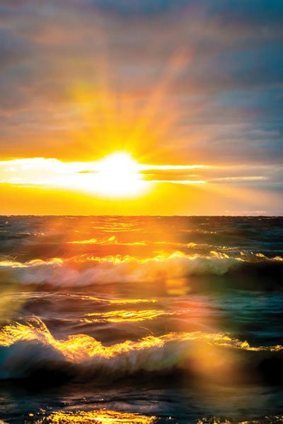 Ocean Sunrises & Sunsets: Sunrise Over Ocean III by Nik Rave