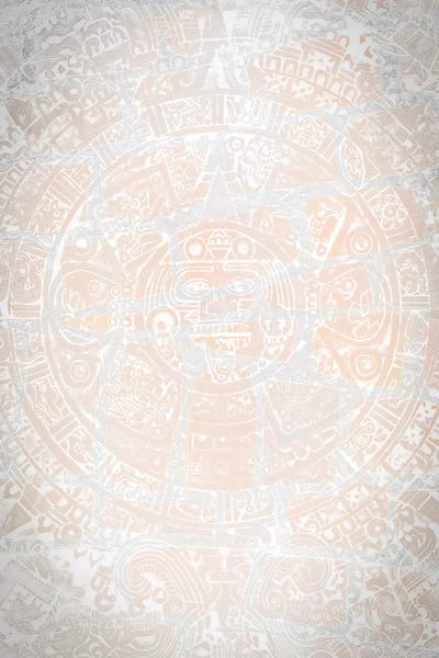 Nik Rave: Aztec Wind God White by Nik Rave