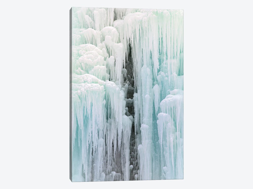 Cave In Frozen Waterfall by Nik Rave 1-piece Canvas Art