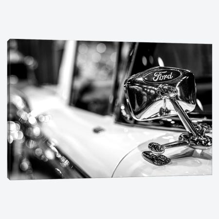 Old School Ford In Black And White Canvas Print #NRV38} by Nik Rave Canvas Art Print