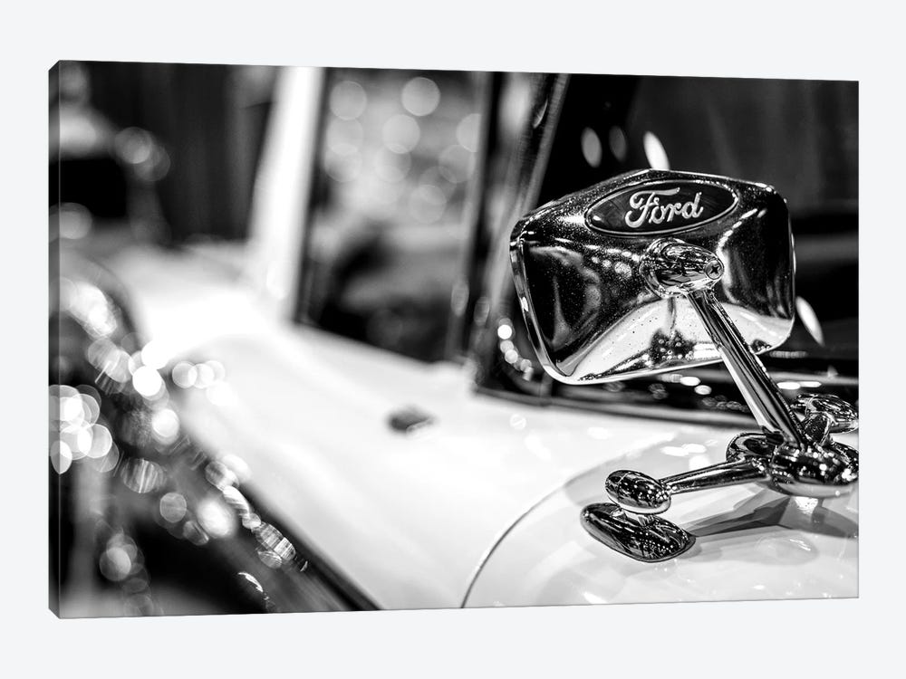 Old School Ford In Black And White by Nik Rave 1-piece Canvas Print