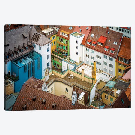 Cityscape Germany. Canvas Print #NRV393} by Nik Rave Canvas Artwork