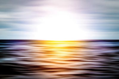 Epic Sunrise In Motion by Nik Rave framed canvas print