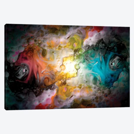 The Universe Of Colors Art Of Milk And Ink Canvas Print #NRV540} by Nik Rave Canvas Art Print