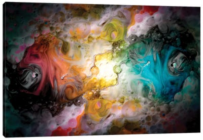 The Universe Of Colors Art Of Milk And Ink Canvas Art Print - Nik Rave