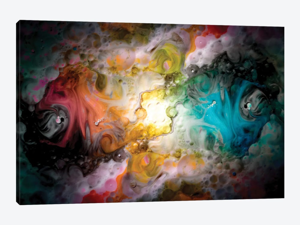 The Universe Of Colors Art Of Milk And Ink by Nik Rave 1-piece Canvas Artwork