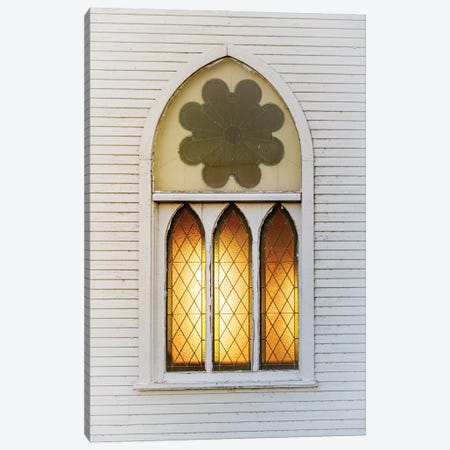 Window In A Church On The Sunset Canvas Print #NRV608} by Nik Rave Canvas Wall Art