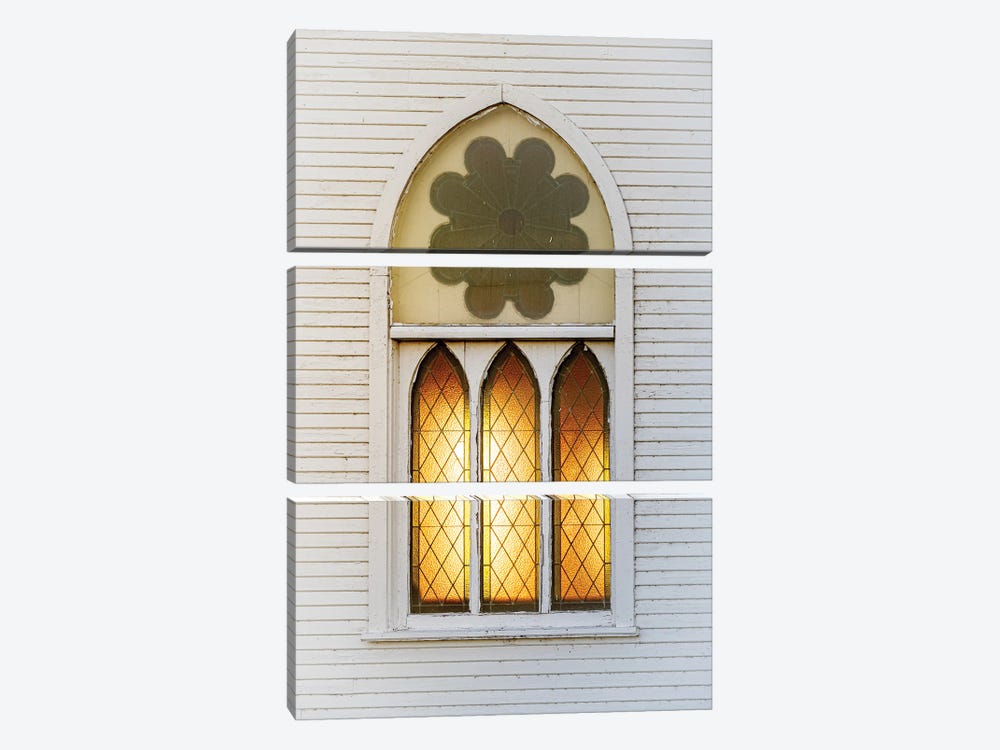 Window In A Church On The Sunset by Nik Rave 3-piece Canvas Artwork