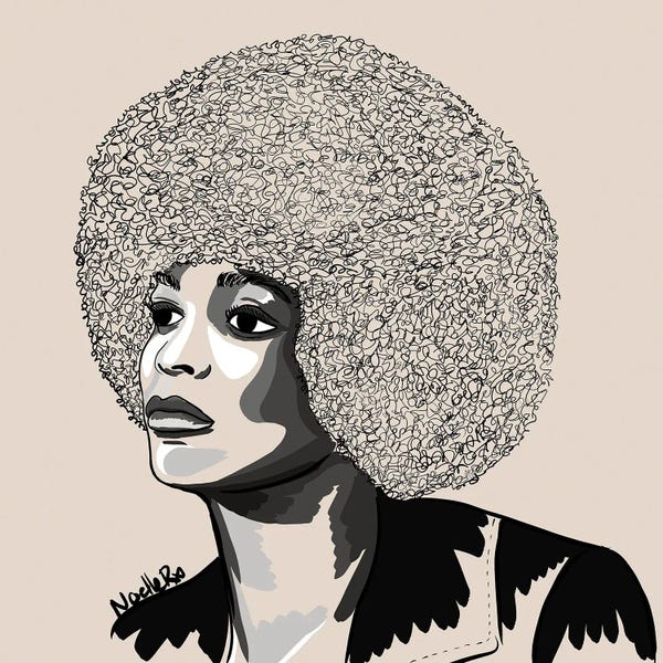 African American Art: Ms Angela Davis by NoelleRx