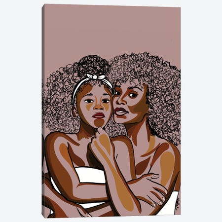 Mommy & Me IV Canvas Print #NRX10} by NoelleRx Art Print