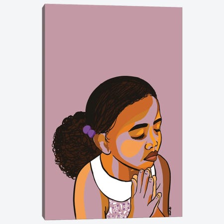 Teach The Children To Pray Canvas Print #NRX16} by NoelleRx Canvas Art
