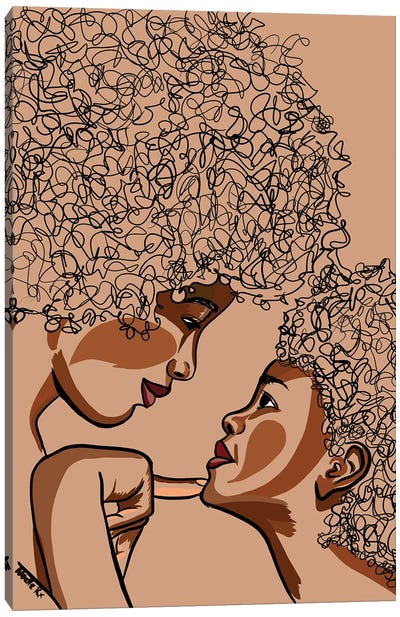Mommy & Me I Canvas Art Print - Art Gifts for Her