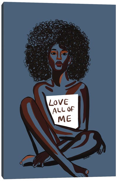 Love All Of Me Canvas Art Print - NoelleRx