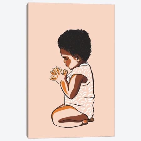 Teach The Babies To Pray Canvas Print #NRX30} by NoelleRx Canvas Print