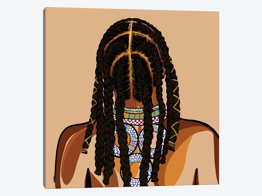 Black Hair Story - Cornrows by NoelleRx 1-piece Art Print