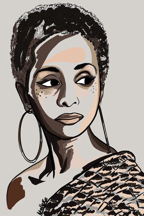 Black Hair Story - Low Fro by NoelleRx wall art