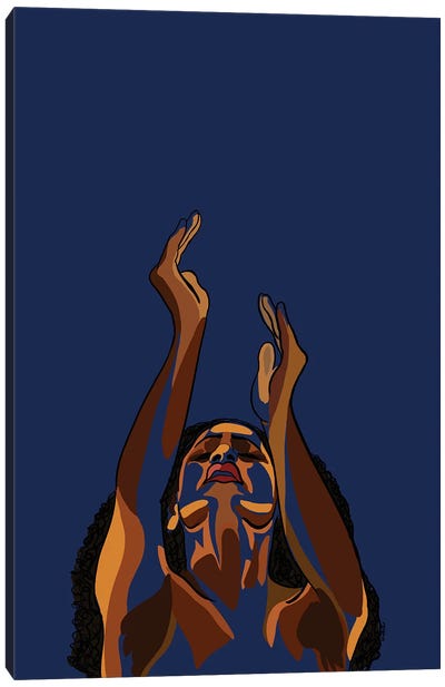 Stretch My Hands To Thee II Canvas Art Print - #BlackGirlMagic