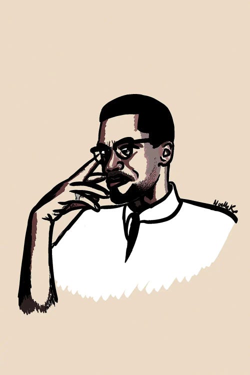 Brother Malcolm by NoelleRx wall art