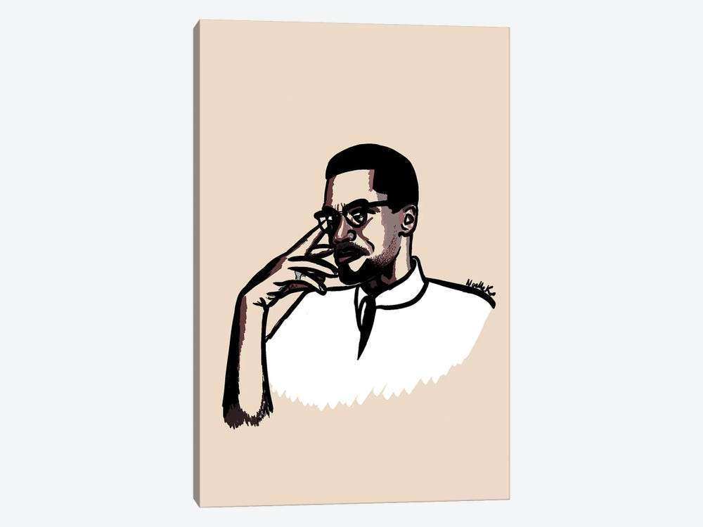 Brother Malcolm 1-piece Canvas Print