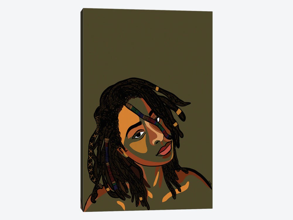 Black Hair Story- Locs by NoelleRx 1-piece Art Print
