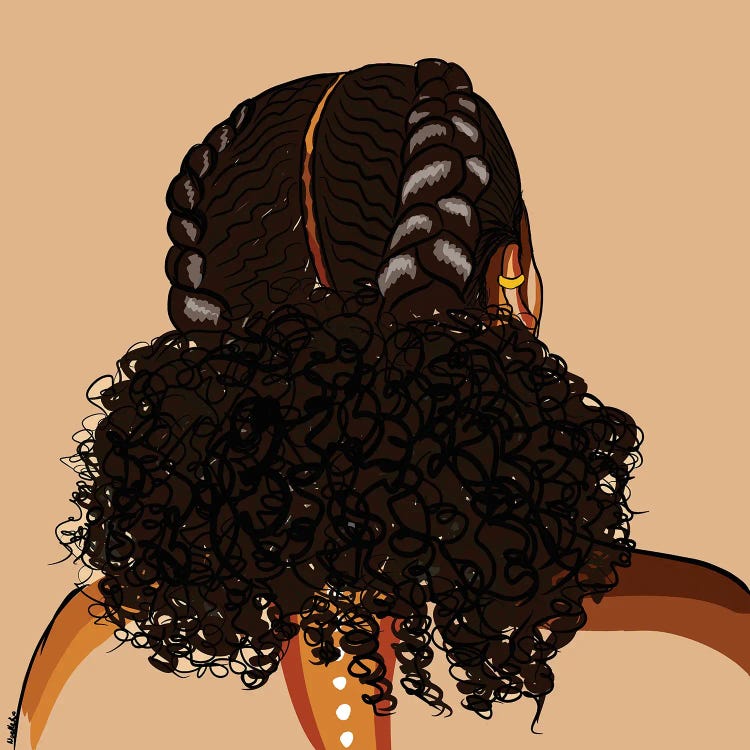 Black Hair Story-Low Puff