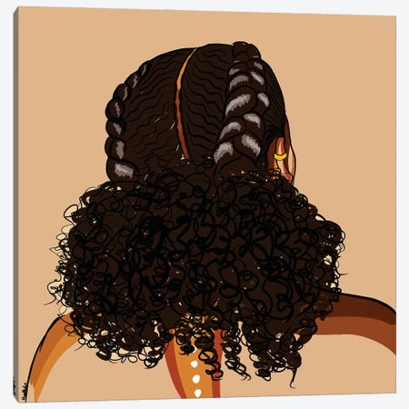 Black Hair Story-Low Puff Canvas Print #NRX41} by NoelleRx Canvas Artwork