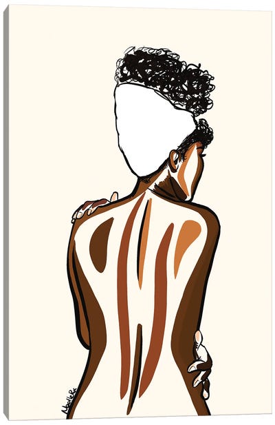 Love Your Body Canvas Art Print - Black Love Art