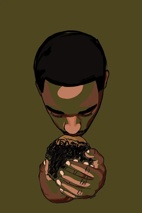 Daddy’s Baby II - Green by NoelleRx wall art